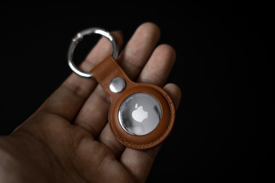 Personalized Leather AirTag Cover for Pet