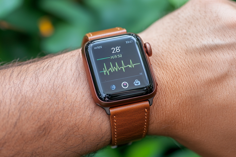 Luxury Apple Watch leather strap