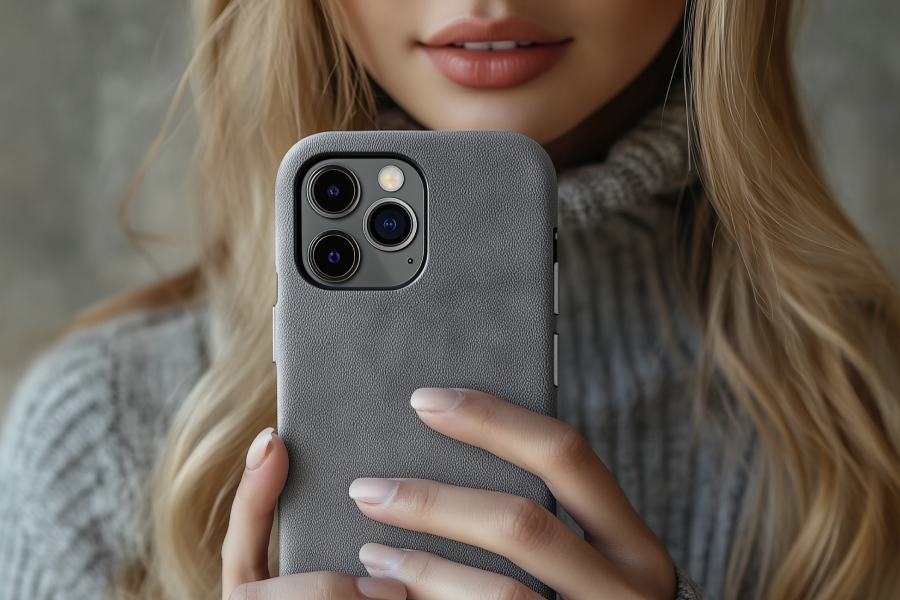 Leather Magnetic iPhone Cover